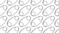 Simple monochrome oval pattern Royalty Free Stock Photo