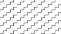 Simple monochrome zigzag line pattern Royalty Free Stock Photo