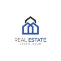 Simple Monogram Real Estate Logo