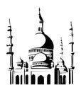 Simple mosque vector icon Royalty Free Stock Photo