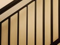 Simple motif for the banister... Very beautiful with the black banister and slightly yellowish walls...