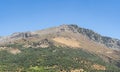 Simple mountain with clear blue sky