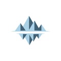 Simple mountain summit logo