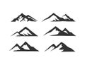 Black Mountains Vector. Mountains Vector. Mountain Logo