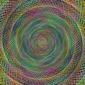 Simple multicolor fractal spiral background Royalty Free Stock Photo