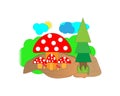 Simple Mushroom ilustration