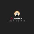 Simple muslim logo and islamic emblem for business, school needs, learning islam