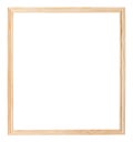 Simple narrow unpainted wooden picture frame