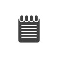A simple notepad vector icon Royalty Free Stock Photo