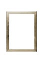 Simple old golden picture frame Royalty Free Stock Photo