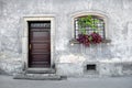 Simple old house facade. Royalty Free Stock Photo