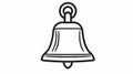 Simple outline church bell