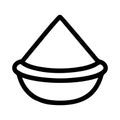 Simple Outline Drawing of Soil Sample with Triangle Shape Icon Element Royalty Free Stock Photo