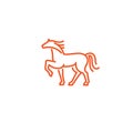 Simple Outline horse logo