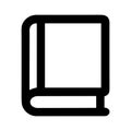 Simple Outline Rounded Book Icon Education Study Library Symbol Royalty Free Stock Photo