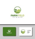 Simple and outstanding Farm field logo