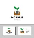 Simple and outstanding farming logo template design