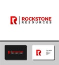 Outstanding logo template design that illustrates R and R letter for business companies