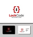 Outstanding logo template design for information technology security