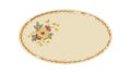 Simple Oval Plate with Minimalist Border, Elegant Vector Design, vector design Generative AI Royalty Free Stock Photo