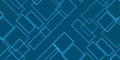 Simple Overlapping Rectangular Frames of Various Sizes, Colored in Shades of Blue - Geometric Shapes Pattern, Texture