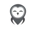 Simple Owl with Friendly Gesture