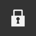 simple padlock logo icon Royalty Free Stock Photo