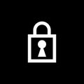Simple padlock logo. padlock icon Royalty Free Stock Photo