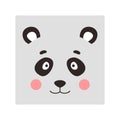 Simple panda bear portrait Royalty Free Stock Photo