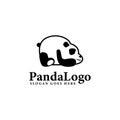 Simple panda logo design template