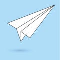 Simple paper plane icon