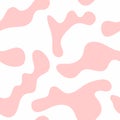 Simple pastel seamless pattern with repeating organic shapes. Endless abstract print.