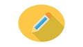 Simple Pencil Edit Write Flat Design UI UX Icon, vector design Generative AI Royalty Free Stock Photo
