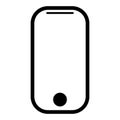 Simple phone vector icon design. Flat icon.