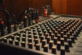 Simple picture of a audio mixer set up