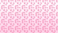 Simple pink background with some hearts