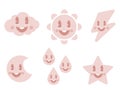Simple pink child element collection