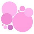 Simple Pink Circles Pattern Royalty Free Stock Photo