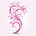 Simple pink ribbon on white background a straightforward and effective way to make a statement