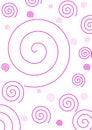 Simple Pink Spiral Background