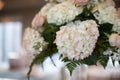 Simple Pink and White Rose Vase Table Arrangement