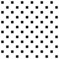 Simple pixel art seamless swatch pattern, black, 12.5%, square Royalty Free Stock Photo