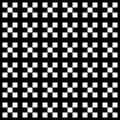 Simple pixel art seamless swatch pattern, black, 68.75%, square Royalty Free Stock Photo