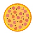 Simple pizza delicius icon Royalty Free Stock Photo
