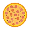 Simple pizza delicius icon