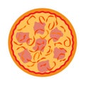 Simple pizza delicius icon