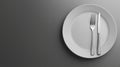 A Simple Place Setting With Fork And Knife