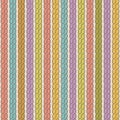 Simple plait seamless pattern. Retro colors background.