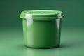 Simple plastic bucket with lid