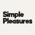 Simple pleasures. Vector poster with inscription. Creative artwork. Template for card, poster, banner, print for t-shirt, pin,